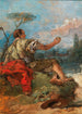 Pâris tenant une pomme - Giovanni Domenico Tiepolo — weergave van het kunstwerk