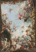 La Glorification de la famille Giustiniani - Giovanni Domenico Tiepolo — weergave van het kunstwerk
