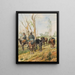 Butteri en Maremme - Giovanni Fattori — ingelijst kunstwerk aan de muur