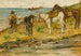 Landschap met paarden - Giovanni Fattori — weergave van het kunstwerk