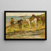 Landschap met paarden - Giovanni Fattori — ingelijst kunstwerk aan de muur