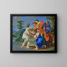 De ontdekking van Mozes - Giovanni Francesco Romanelli — ingelijst kunstwerk aan de muur