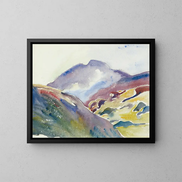 Berglandschap - Giovanni Giacometti — ingelijst kunstwerk aan de muur