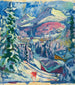 Winter Davos painting - Giovanni Giacometti — artwork view