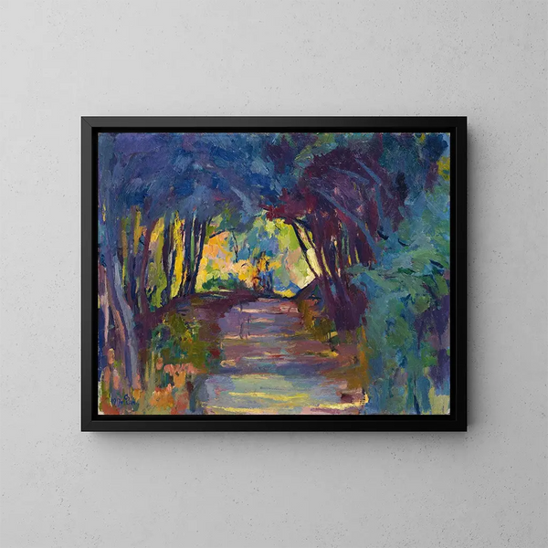 Bospaadje - Giovanni Giacometti — ingelijst kunstwerk aan de muur