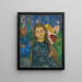 Portrait of Ottilia Giacometti - Giovanni Giacometti — framed artwork on a wall