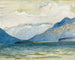 Vue depuis Plaun Da Lej vers la péninsule de Chast - Giovanni Giacometti — weergave van het kunstwerk