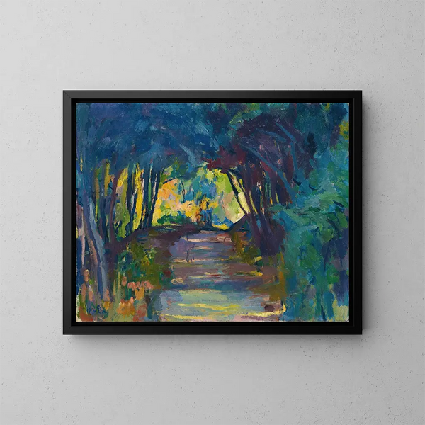 Bosweg - Giovanni Giacometti — ingelijst kunstwerk aan de muur