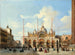 Uitzicht op het San Marco plein - Giovanni Grubacs — weergave van het kunstwerk