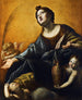 Sainte Praxède - Giovanni Lanfranco — weergave van het kunstwerk
