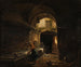 L'aqueduc romain Aqua Vergine in de binnenplaats van nr. 12 aan de via del Nazareno - Giovanni Lazzarini — weergave van het kunstwerk