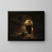L'aqueduc romain Aqua Vergine in de binnenplaats van nr. 12 aan de via del Nazareno - Giovanni Lazzarini — ingelijst kunstwerk aan de muur