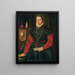 Portret van een edele vrouw - Giovanni Paolo Lolmo — ingelijst kunstwerk aan de muur