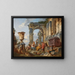 Een caprice met Sint-Pieter die predikt aan de Romeinen - Giovanni Paolo Panini — ingelijst kunstwerk aan de muur