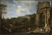 Landschap met de Titus-boog - Giovanni Paolo Panini — weergave van het kunstwerk