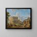 Landschap met het Colosseum en de Constantijnboog in Rome - Giovanni Paolo Panini — ingelijst kunstwerk aan de muur
