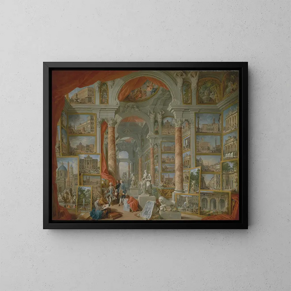 Rome modern - Giovanni Paolo Panini — ingelijst kunstwerk aan de muur