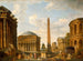 Roman Caprice: Het Panthéon en andere monumenten - Giovanni Paolo Panini — weergave van het kunstwerk