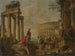 van het Colosseum tussen de Romeinse ruïnes - Giovanni Paolo Panini — weergave van het kunstwerk