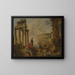 van het Colosseum tussen de Romeinse ruïnes - Giovanni Paolo Panini — ingelijst kunstwerk aan de muur
