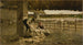 De schaapsharings - Giovanni Segantini — weergave van het kunstwerk