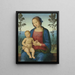 De Maagd met Kind in een landschap - Giovanni di Pietro — ingelijst kunstwerk aan de muur