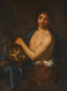 David met het hoofd van Goliath - Girolamo Forabosco — weergave van het kunstwerk