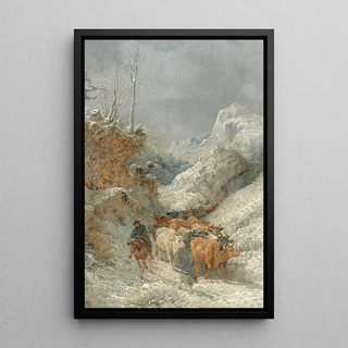 Girolamo Gianni - Hirte mit Rinderherde.webp