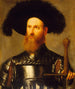 Portret van een man in harnas - Girolamo Romanino — weergave van het kunstwerk