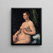 Een zittende vrouw - Girolamo Siciolante da Sermoneta — ingelijst kunstwerk aan de muur