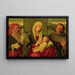 Madonna and Child with Saint Jerome and Saint Francis - Girolamo da Santacroce — framed artwork on a wall