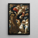 Maagd met Kind met heiligen Franciscus en Dominicus en engelen - Giulio Cesare Procaccini — ingelijst kunstwerk aan de muur