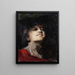 Portret van een vrouw - Giuseppe Amisani — ingelijst kunstwerk aan de muur