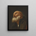 Hoofd van een mannelijke heilige - Giuseppe Angeli — ingelijst kunstwerk aan de muur