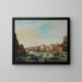 Venetië, het Grote Kanaal met de Rialtobrug - Giuseppe Bernardino Bison — ingelijst kunstwerk aan de muur