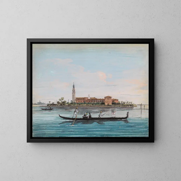 Vue van Venetië van San Lazzaro degli Armeni - Giuseppe Bernardino Bison — ingelijst kunstwerk aan de muur