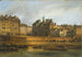 L'Hôtel de Ville en het marktplein gezien vanaf het Île de la Cité - Giuseppe Canella — weergave van het kunstwerk
