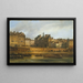 L'Hôtel de Ville en het marktplein gezien vanaf het Île de la Cité - Giuseppe Canella — ingelijst kunstwerk aan de muur