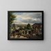 La barrière de la rue Royale à Montmartre - Giuseppe Canella — ingelijst kunstwerk aan de muur