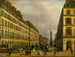 La rue de Castiglione - Giuseppe Canella — weergave van het kunstwerk