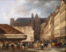 La rue des Prouvaires et l'église Saint-Eustache - Giuseppe Canella — weergave van het kunstwerk