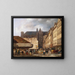 La rue des Prouvaires et l'église Saint-Eustache - Giuseppe Canella — ingelijst kunstwerk aan de muur