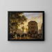 Het Theater van de Ambigu-Comique en de boulevard Saint-Martin - Giuseppe Canella — ingelijst kunstwerk aan de muur