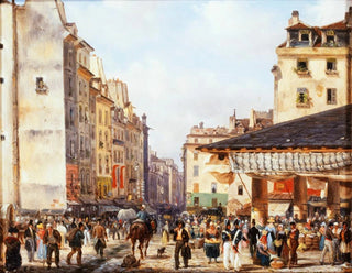 Les Halles - Giuseppe Canella — weergave van het kunstwerk