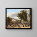 Parijs, uitzicht op het Théâtre des Variétés aan de Boulevard Montmartre - Giuseppe Canella — ingelijst kunstwerk aan de muur