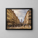 Parijs, rue de la Paix, de Place Vendôme, achtergrond - Giuseppe Canella — ingelijst kunstwerk aan de muur