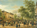 Vue van Parijs op de boulevard Montmartre - Giuseppe Canella — weergave van het kunstwerk