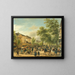 Vue van Parijs op de boulevard Montmartre - Giuseppe Canella — ingelijst kunstwerk aan de muur