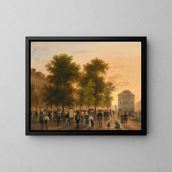 Théâtre de l'Ambigu-Comique - Giuseppe Canella — ingelijst kunstwerk aan de muur