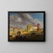 Turijn, uitzicht op de Piazetta Reale - Giuseppe Canella — ingelijst kunstwerk aan de muur
